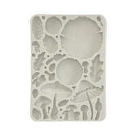 Stamperia Silicon Mould A5 - Golden Harmony - Wood and Mushrooms
