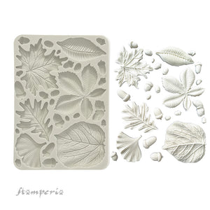 Stamperia Silicon Mould A5 - Forest - Leaves and Acorns