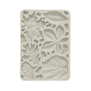 Stamperia Silicon Mould A5 - Forest - Leaves and Acorns