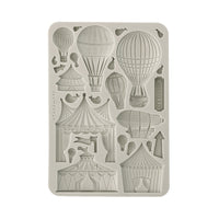 Stamperia Silicon mould A5 - Alice in Christmas circus and air balloons