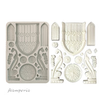 Stamperia Silicon Mould A5 - Master of Magic - Gothic Architecture Elements
