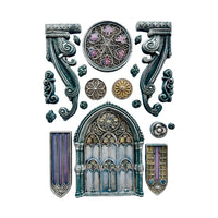 Stamperia Silicon Mould A5 - Master of Magic - Gothic Architecture Elements
