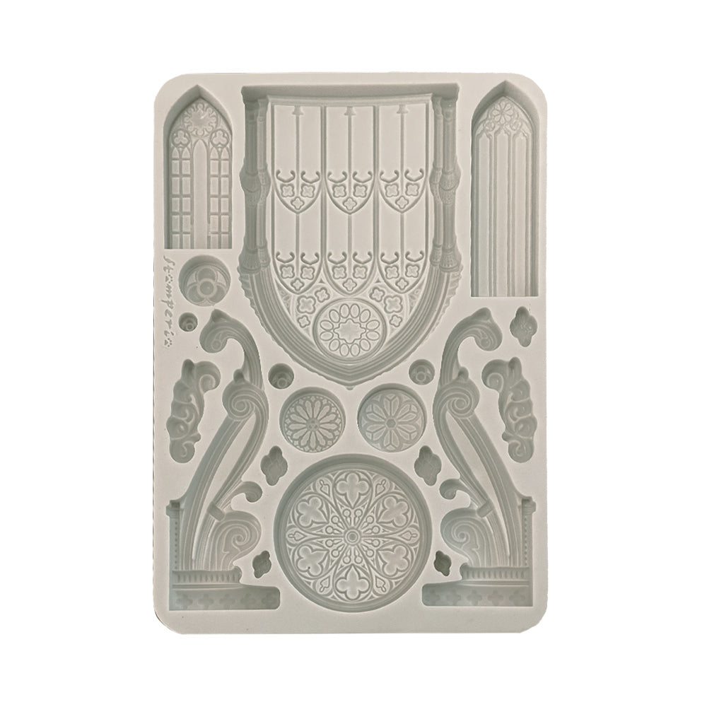 Stamperia Silicon Mould A5 - Master of Magic - Gothic Architecture Elements