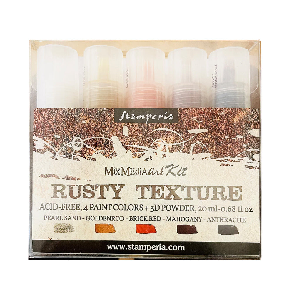 Stamperia Rusty Texture paints 5x20 ml