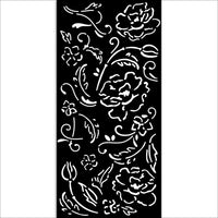 Stamperia Thick Stencil 12x25cm - Old Lace - Flowers
