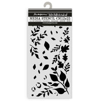 Stamperia Thick Stencil 12x25cm - Dewdrops - Big Leaves
