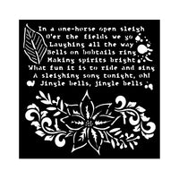 Stamperia Thick Stencil cm 18x 18 - The Nutcracker - Poinsettia
