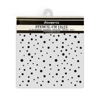 Stamperia Thick Stencil cm 18 x 18 - Classic Christmas - Dots Pattern
