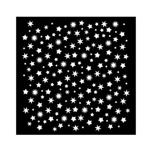 Stamperia Thick Stencil cm 18 x 18 - Classic Christmas - Stars Pattern