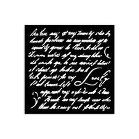 Stamperia Thick Stencil 12x12cm - Masquerade - Handwriting