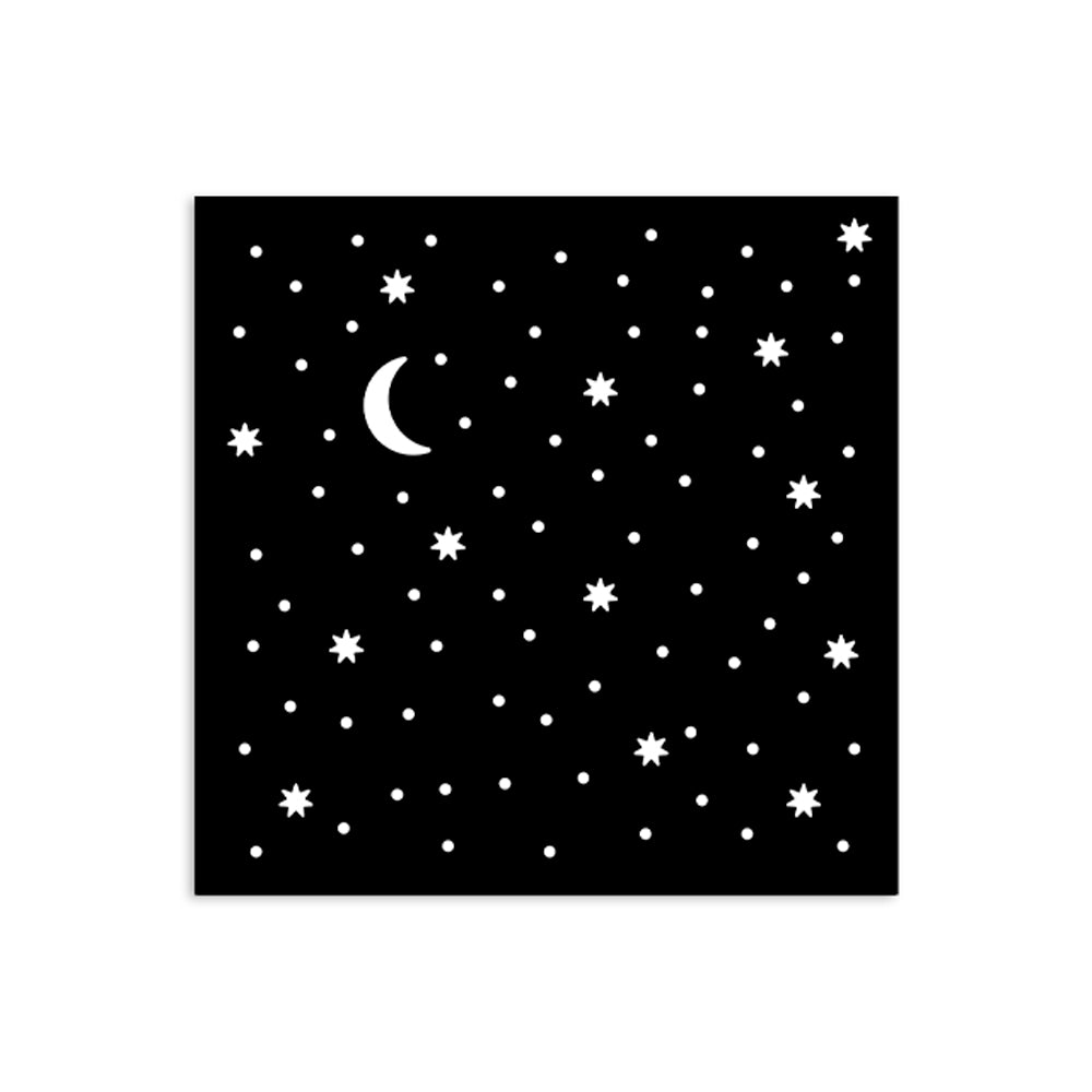 Stamperia stencil cm 12X12 - Alice in Christmas stars and moon