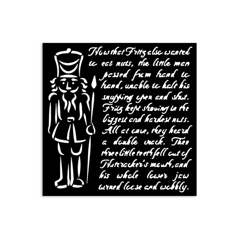 Stamperia stencil cm 12X12 - Alice in Christmas soldiers