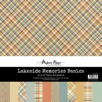 Paper Rose Lakeside Memories Basics 12x12 Paper Collection