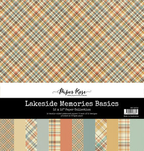 Paper Rose Lakeside Memories Basics 12x12 Paper Collection