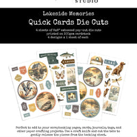Paper Rose 6x8" Quick Cards Die Cuts - Lakeside Memories