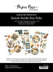 Paper Rose 6x8" Quick Cards Die Cuts - Lakeside Memories