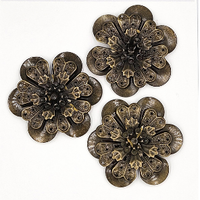 5 Crazy Ladies Metals - Brass Flowers - Large