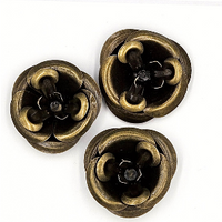 5 Crazy Ladies Metals - Brass Flowers Large