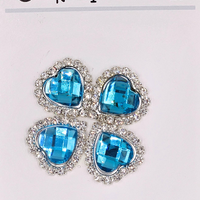 5 Crazy Ladies Bling - Heart Shaped Rhinestone Pack