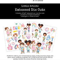Paper Rose Embossed Die Cuts - Little Artists