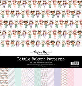 Paper Rose  12x12 Paper Collection -Little Bakers Patterns