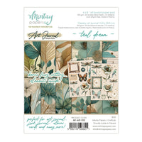 Mintay Patterned Paper Pad 6"x8" - Art Journal Essentials - Teal Dream
