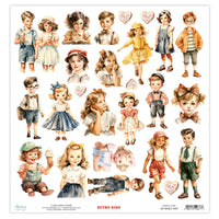 Mintay Patterned Paper 12"x12" - Basics Elements - Retro Kids