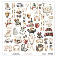 Mintay Patterned Paper 12"x12" - Basics Elements - Winter Time