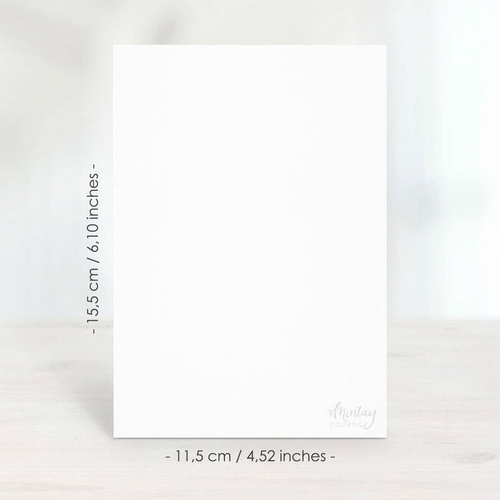 Mintay Basic - Greeting Card Base White