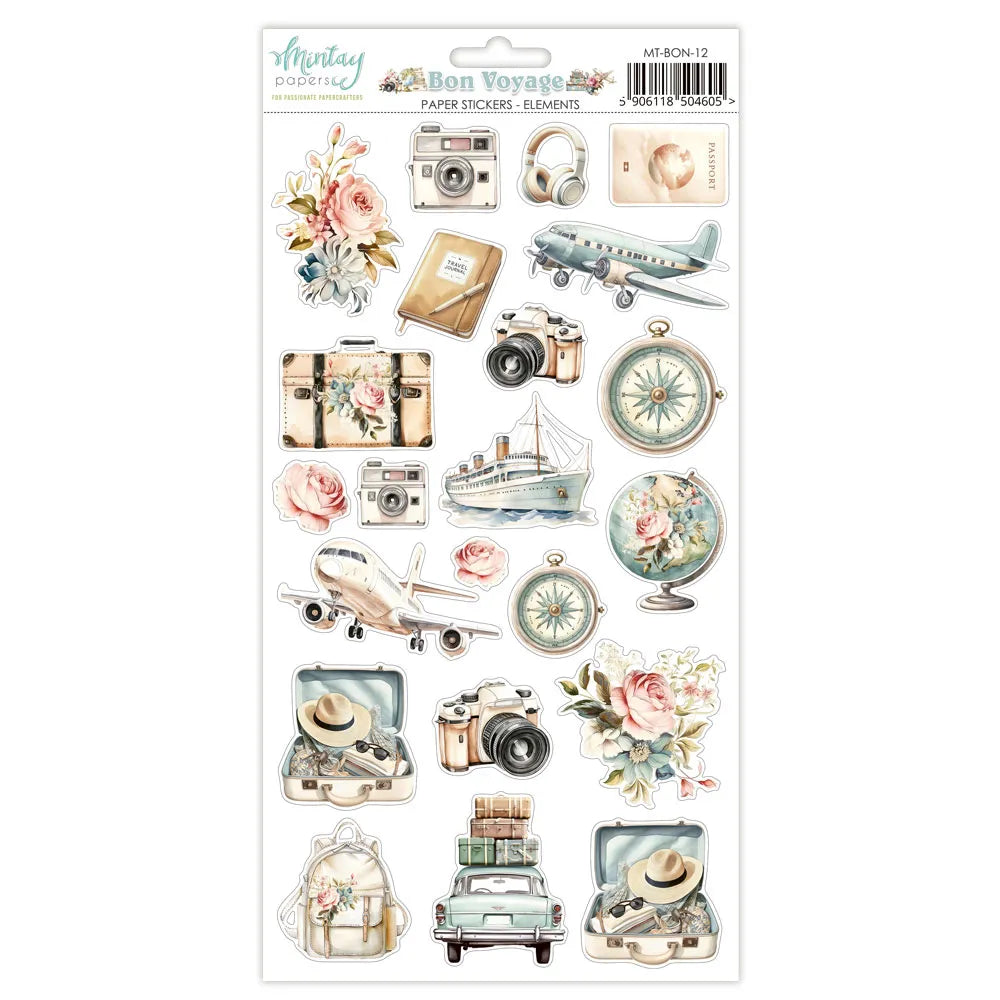 Mintay Paper Stickers Elements - Bon Voyage