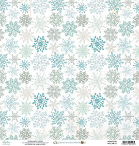 Mintay Patterned Paper - Christmas Blessings - 01 - 12"x 12"