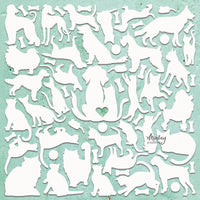 Mintay Chipboard 12" x 12" - Cats and Dogs (D71)