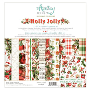 Mintay Paper Pack 12" x 12" - Holly Jolly