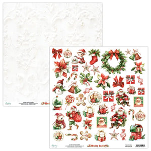 Mintay Patterned Paper 12"x12" - Holly Jolly 09