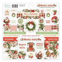 Mintay Chipboard Ephemera - Holly Jolly 14