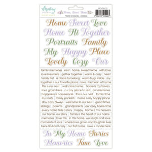 Mintay Paper Stickers Elements - Home, Sweet Home - Words