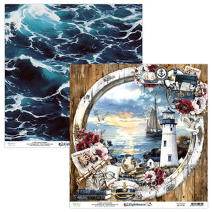 Mintay Patterned Paper 12"x12" - Lighthouse 03