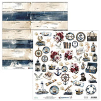 Mintay Patterned Paper 12"x12" - Lighthouse 09