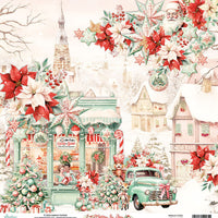 Mintay Patterned Paper - Merry & Joy - 01 - 12"x 12"