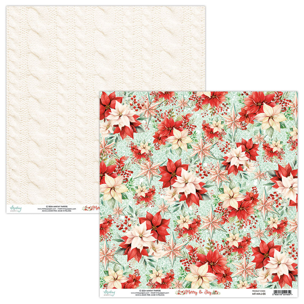 Mintay Patterned Paper - Merry & Joy - 05 - 12