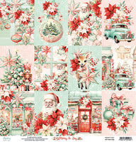 Mintay Patterned Paper - Merry & Joy - 06 - 12"x 12"
