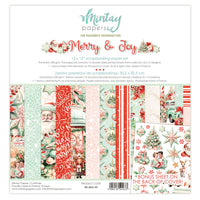 Mintay Paper Pack 12" x 12" - Merry & Joy
