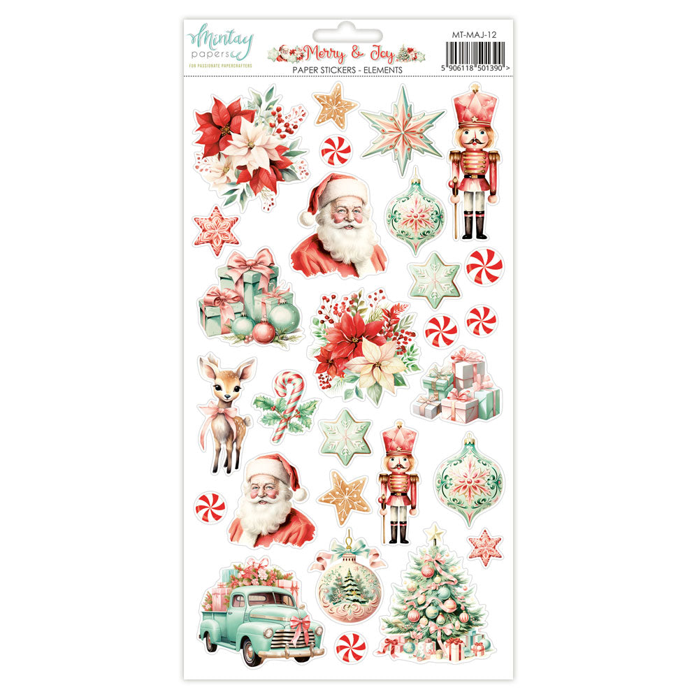 Mintay Paper Paper Stickers - Elements - Merry & Joy