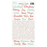 Mintay Paper Paper Stickers - Words- Merry & Joy