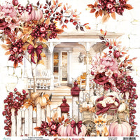 Mintay Patterned Paper 12"x12" - Rust & Rose 01