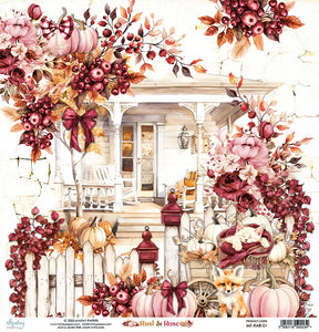 Mintay Patterned Paper 12"x12" - Rust & Rose 01