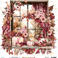 Mintay Patterned Paper 12"x12" - Rust & Rose 02