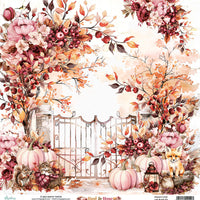 Mintay Patterned Paper 12"x12" - Rust & Rose 03