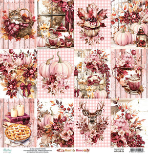 Mintay Patterned Paper 12"x12" - Rust & Rose 06