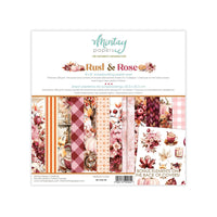 Mintay Paper Pack 8"x 8" - Rust & Rose